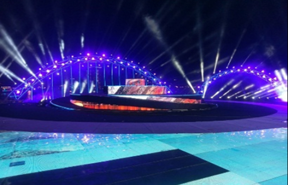 Sân Khấu Pháo Hoa 2018 ( Sân Nền màn hình Led – Ánh Sáng Led)