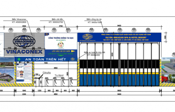 CỔNG DỰ ÁN VINACONEX 