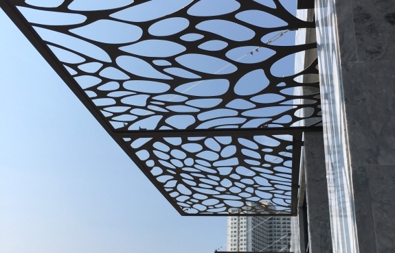 DÀN CHỐNG NẮNG CNC - DỰ ÁN SHOP HOUSE