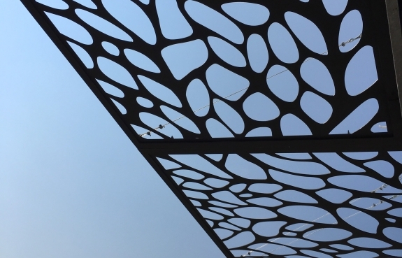 DÀN CHỐNG NẮNG CNC - DỰ ÁN SHOP HOUSE