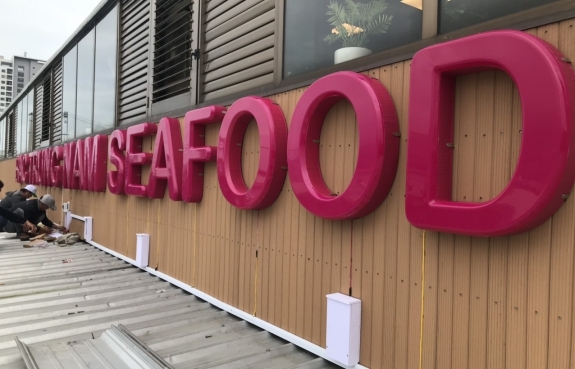 CHỮ NỔI 3D VÀ LOGO CÔNG TY CP THỦY SẢN BẮC TRUNG NAM