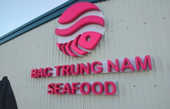 CHỮ NỔI 3D VÀ LOGO CÔNG TY CP THỦY SẢN BẮC TRUNG NAM